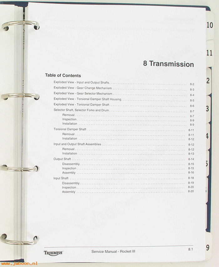 D T11continued (): Triumph Tiger original service manual 1999