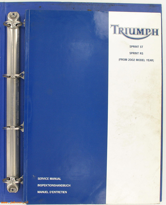D T7 (): Triumph original service manual Sprint ST, RS 2002up