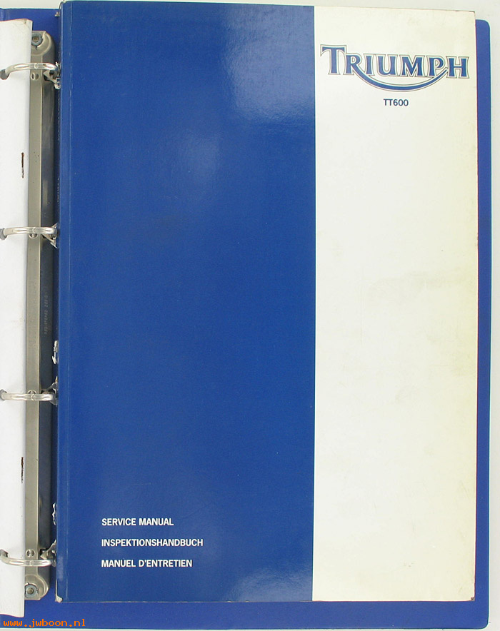 D T8 (): Triumph original service manual TT600 2000
