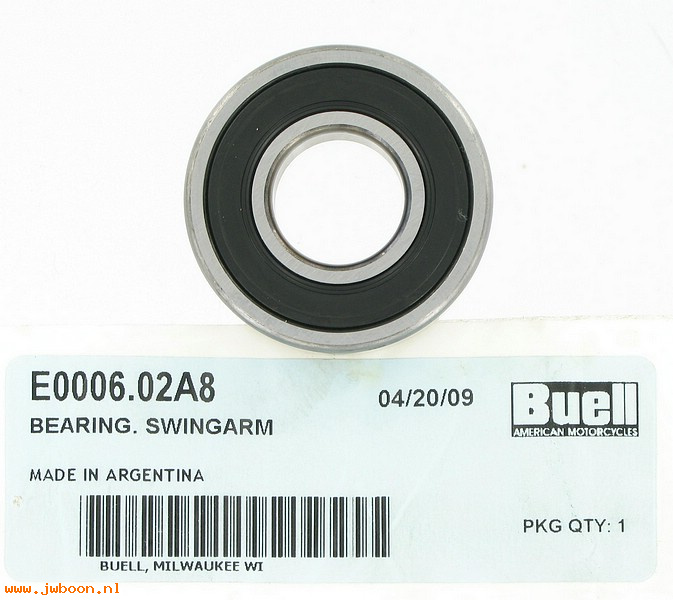   E0006.02A8 (E0006.02A8): Bearing - swingarm - NOS - Buell XB, 1125R