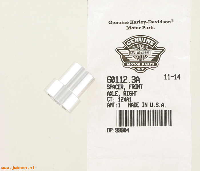   G0112.3A (41128-94Y): Spacer, front axle - right - NOS - Buell S2/S3, S1/X1 95-02