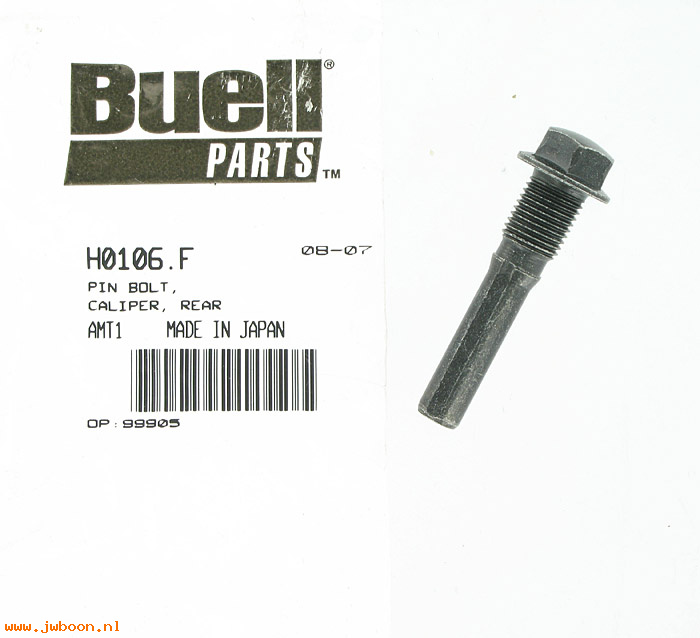   H0106.F (H0106.F): Pin bolt, rear caliper - NOS - Buell S2/S3, S1/X1 98-02
