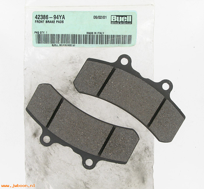   H0300.8A (42386-94YA): Brake pad set - front - NOS - Buell S1,2,3