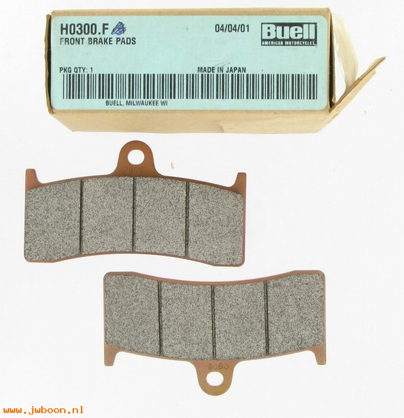   H0300.F (42386-98Y): Brake pad set - front - NOS - Buell M2, S3, S1/X1