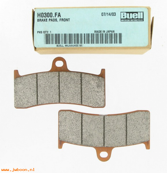   H0300.FA (42386-98Y): Brake pad set - front - NOS - Buell M2, S3, S1/X1