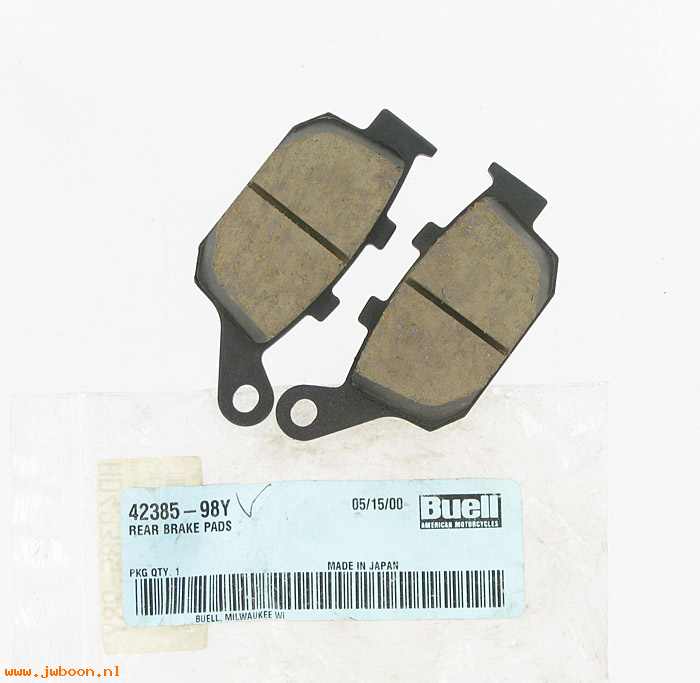   H0301.F (42385-98Y): Brake pad set - rear - NOS - Buell S1, X1, S3 '98-'02