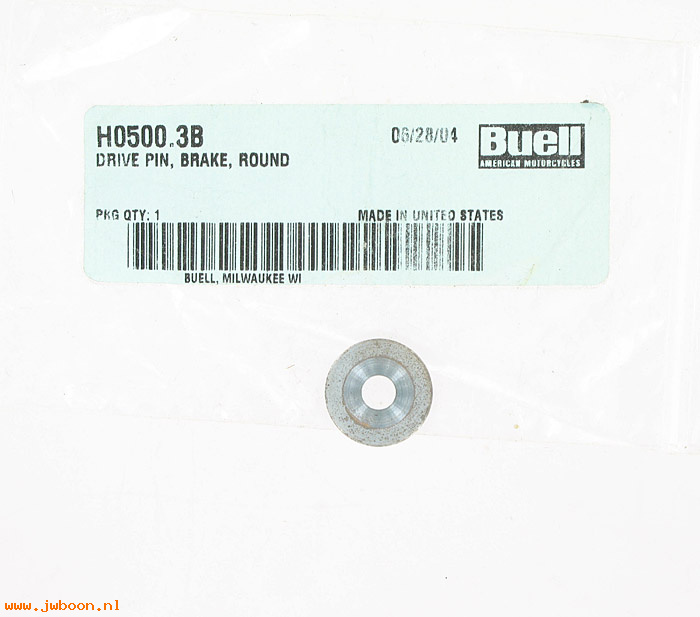   H0500.3B (45164-94YA): Drive pin, brake, round - NOS - Buell S2 Thunderbolt '95-'96
