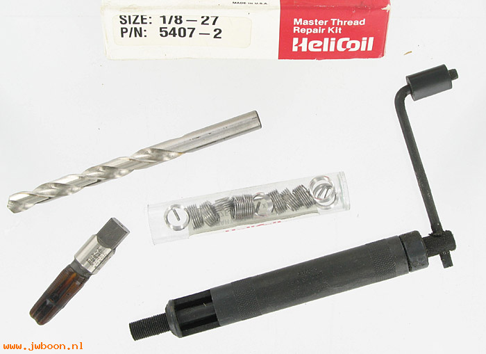 H 5407-2 (): Heli-coil thread repair kit 1/8"-27 NPT, in stock