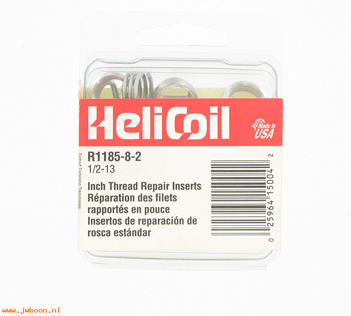 H R1185-8-2 (): Set Heli-coil inserts 1/2"-13 special