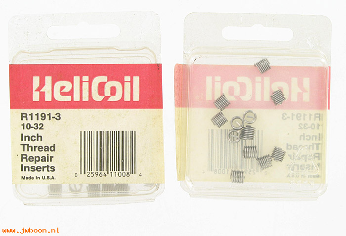 H R1191-3 (): Set Heli-coil inserts 10-32 thread