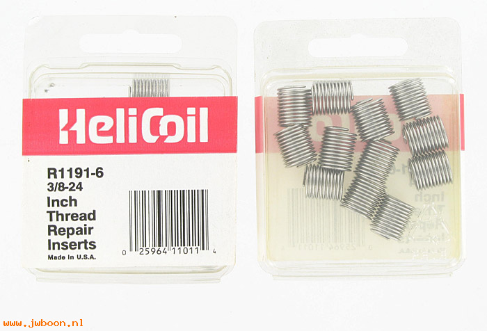 H R1191-6 (): Set Heli-coil inserts 3/8"-24 thread
