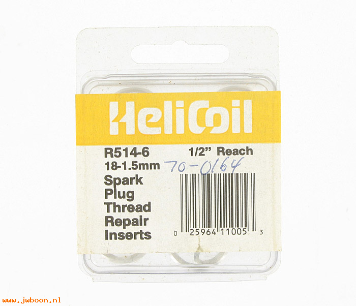 H R514-6 (): Set Heli-coil inserts M18-1.50 spark plugs