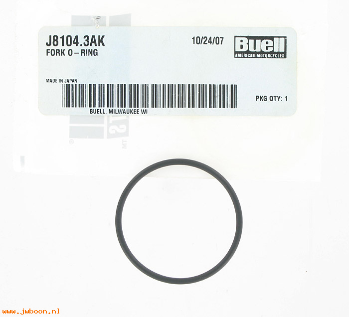   J8104.3AK (J8104.3AK): O-ring, front fork - NOS