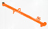   L0167.9YAU (L0167.9YAU): Side stand - blazing orange - NOS - Buell M2 Cyclone, S3 '02