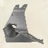   L0940.1AKYBP (L0940.1AKYBP): Left bracket, fairing support - graphite grey - NOS