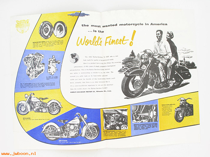 L 210 (): 1954 Hydra-Glide Sales brochure, in stock