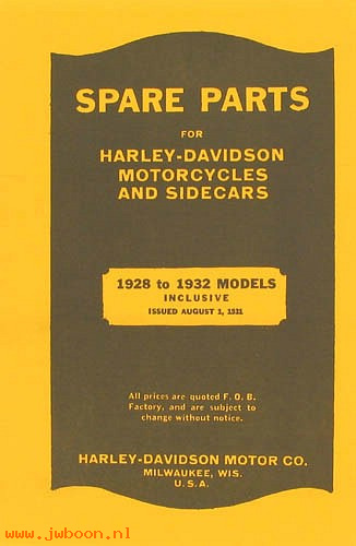L 502 (): Parts catalog - '28-'32 JD, VL, DL, Singles, in stock