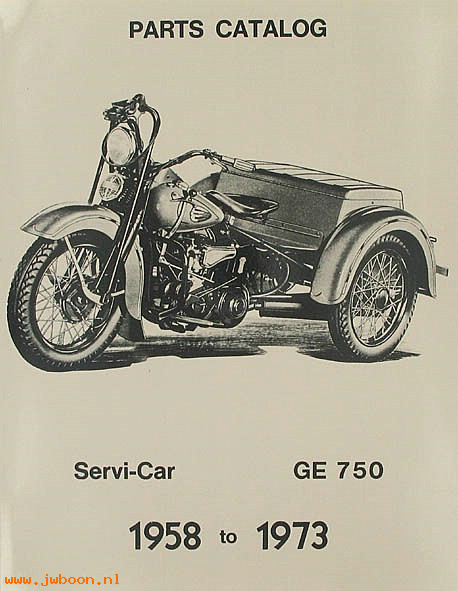 L 508 (99454-71 / 99454-73): Parts catalog - '58-'73 Servi-car 750cc, in stock