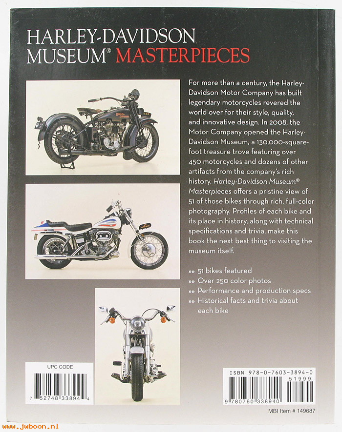 L 675 (): Book - Harley-Davidson Museum masterpieces, in stock