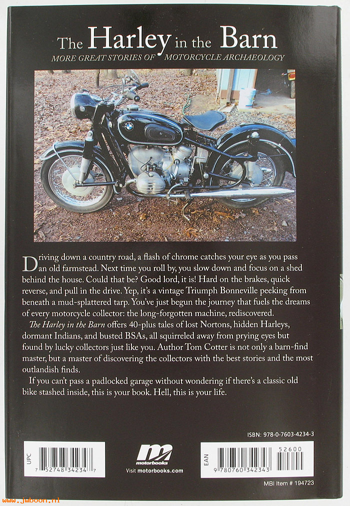 L 683 (): Book - The Harley in the barn, in stock