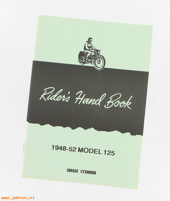 L  99463-48 (99463-48 / 13863-48): Riders handbook 1948-1952, model 125
