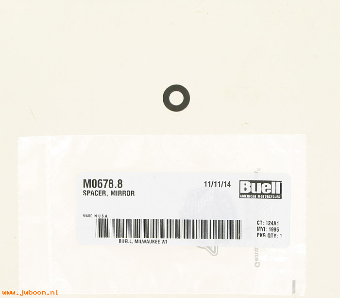   M0678.8 (91925-95Y): Spacer, mirror - NOS - Buell S2 Thunderbolt '95-'96