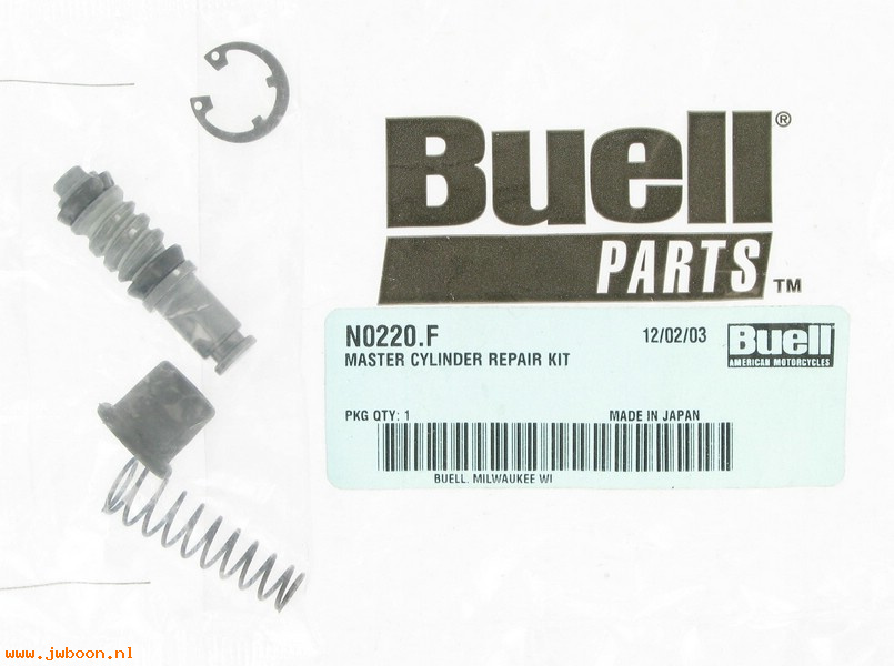   N0220.F (45185-98Y): Repair kit,front brake master cylinder-NOS-Buell M2,S3,S1/X 98-02
