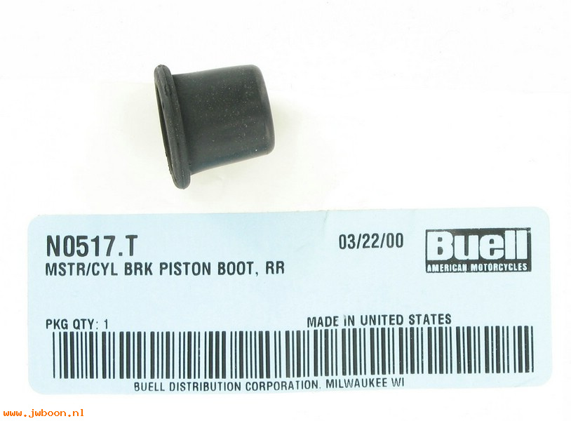   N0517.T (N0517.T): Boot, master cylinder piston - NOS - Buell Blast, XB