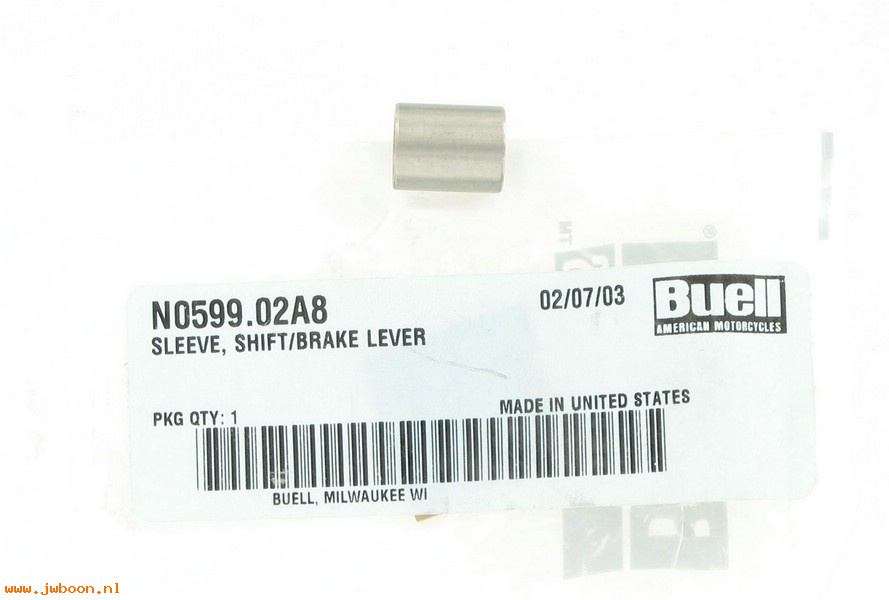   N0599.02A8 (N0599.02A8): Sleeve, shift/brake lever - NOS - Buell XB '03-'05