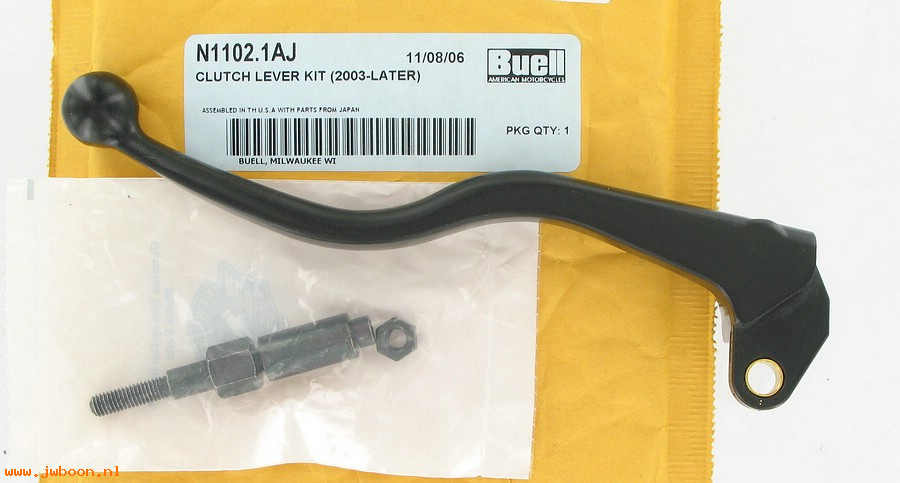   N1102.1AJ (N1102.1AJ): Clutch lever, with pivot bolt - NOS - Buell XB '03-'10
