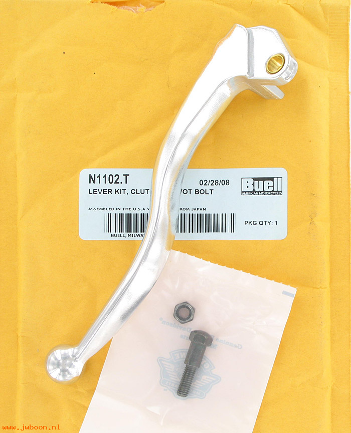   N1102.T (N1102.T / C0150.T): Clutch lever, with pivot bolt - NOS - Buell Blast
