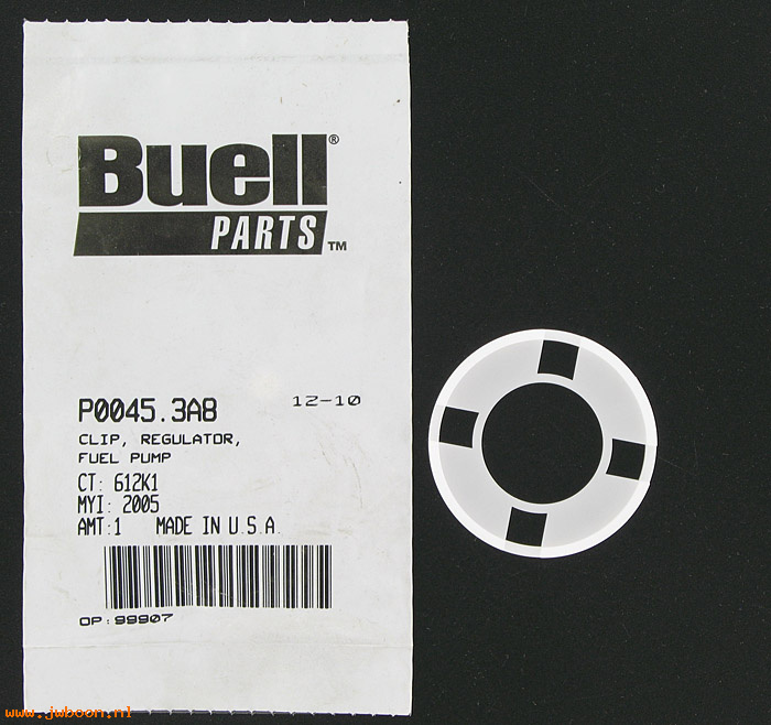   P0045.3A8 (P0045.3A8): Clip, regulator fuel pump - NOS