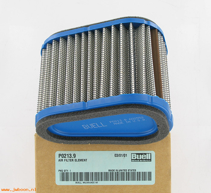   P0213.9 (29239-96Y): Air filter element - NOS - Buell M2, S3, X1 '96-'02