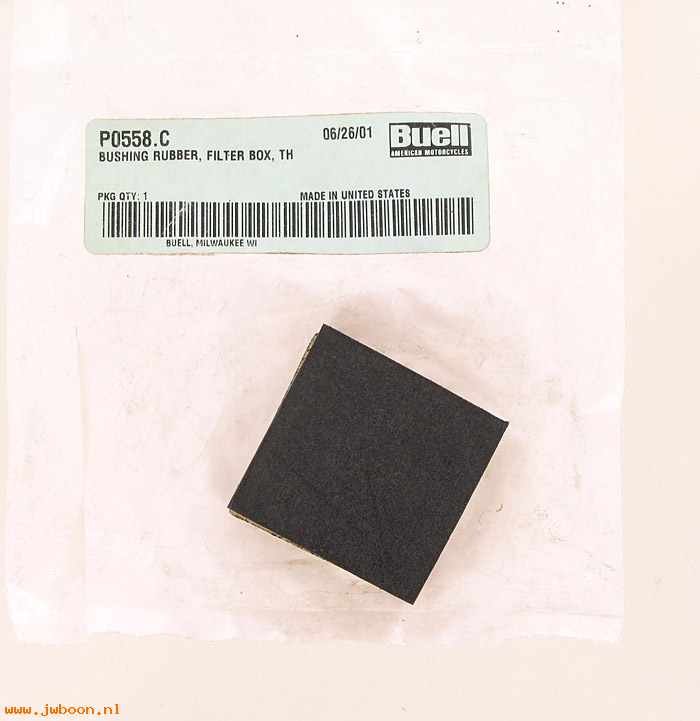   P0558.C (27589-97Y): Bushing rubber, filter box, thin - NOS