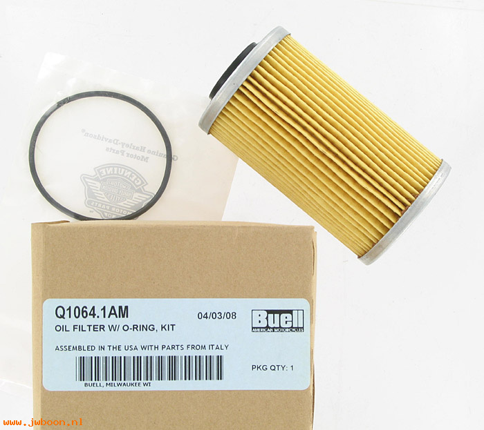   Q1064.1AM (Q1064.1AM): Oil filter with o-ring - NOS - Buell 1125R