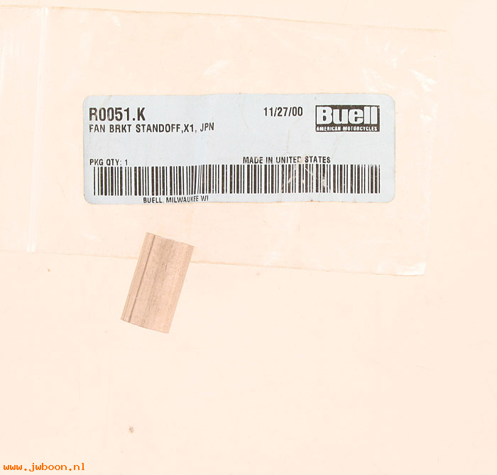   R0051.K (71172-99Y): Fan bracket stand-off - japan - NOS - Buell X1