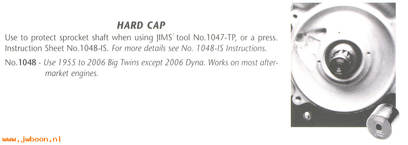 R 1048 (): Hard cap, sprocket shaft protection - JIMS - FL,FX 55-99,in stock