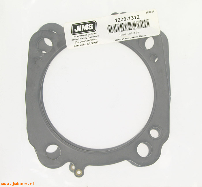 R 1208-1312 (): Pair head gaskets for JIMS Machining engine, in stock