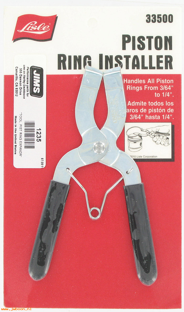 R 1235 (): Piston ring expander tool  -  JIMS Machining, in stock