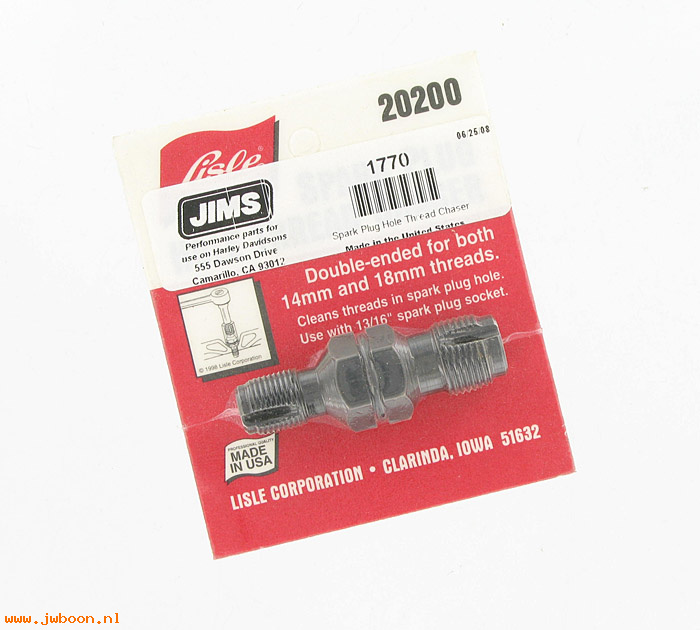 R 1770 (): Spark plug hole thread chaser - 14mm/18mm  - JIMS, in stock