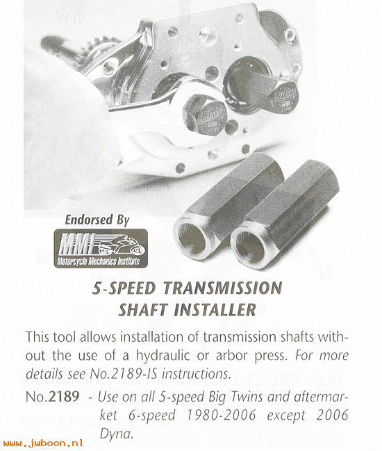 R 2189 (): Transmission shaft installer, 5-speed  -  JIMS Camarillo,in stock