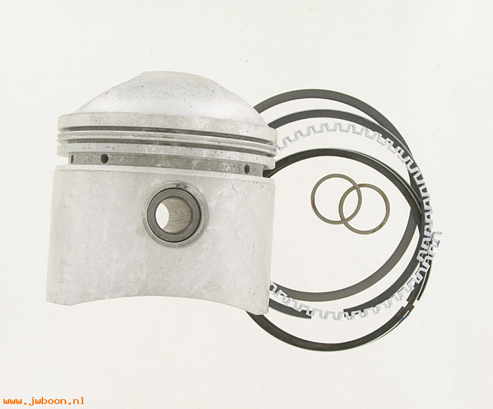 R  22147-74AH (22147-74A): Piston, pin & rings - higher compression,1:10,3-7/16" bore-FLH,FX