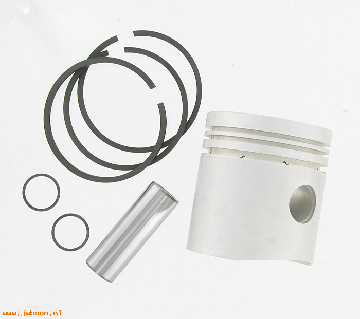 R  22253-52 (22253-52): Piston with rings and pin -.3/32" compression rings - K,KH 52-56