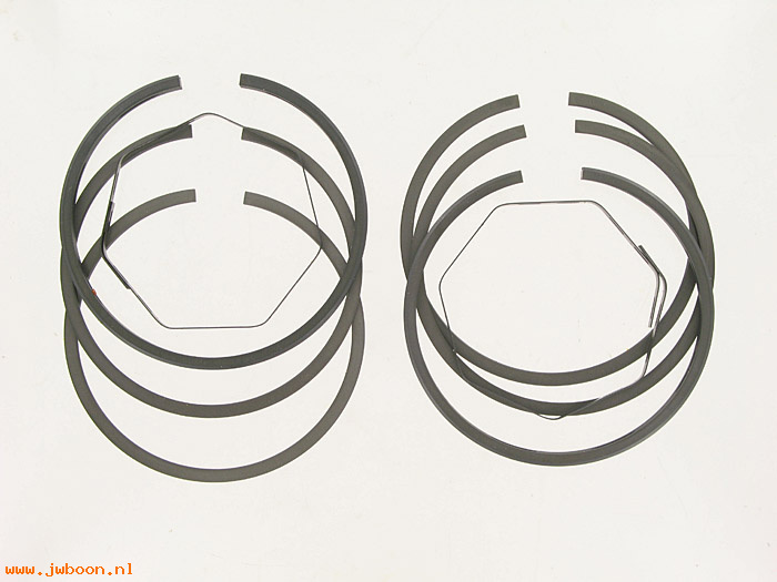 R  22325-55 (22325-55): Piston ring set, 1/16" comp, 3/16" one piece oil rings-VL,ULH,FLH