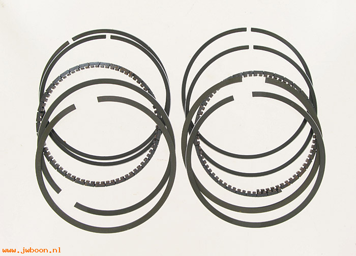 R  22327-55BA (22327-55B): Piston ring set,1/16" comp,3/16" 3-piece oil, park top-VL,ULH,FLH