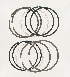 R  22336-78AH090 (22336-78B+): Piston ring set,1/16" comp,3/16" 3-pc oil, moly top - Hastings