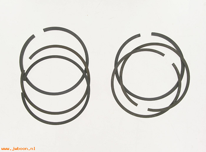 R  22355-52B (22355-52B): Ring set, pistons - 1/16" compr. rings,3/16" oil ring - 6 - 750cc
