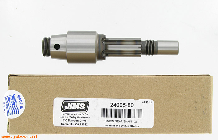 R  24005-80jims (24005-80): Gear shaft  -  JIMS Performance parts - Sportster XL's L'81-'85
