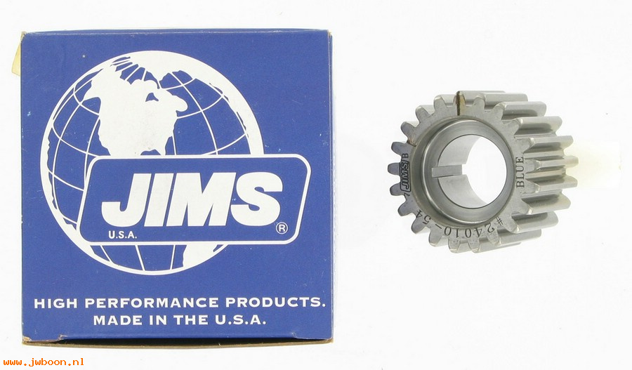 R  24010-BLU (24010-54): Pinion gear  -  JIMS - FL, FLH, FX '54-early'77, in stock