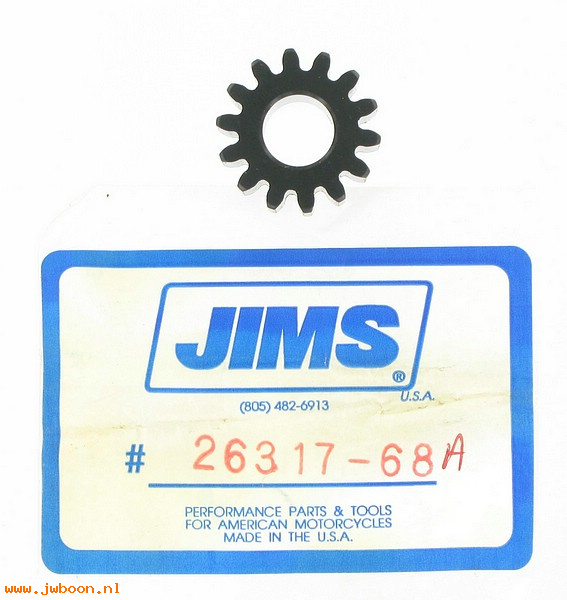 R  26317-68A (26317-68A): Return idler gear, oil pump  -  JIMS - Big Twins '68-'99 in stock